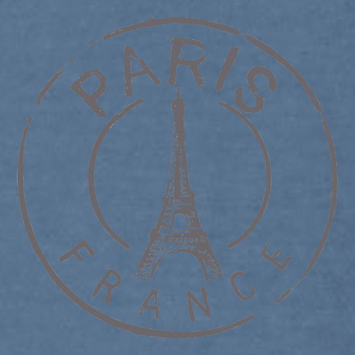 Retro Paris France Eiffel Tower Love Garment-Dyed Sweatshirt