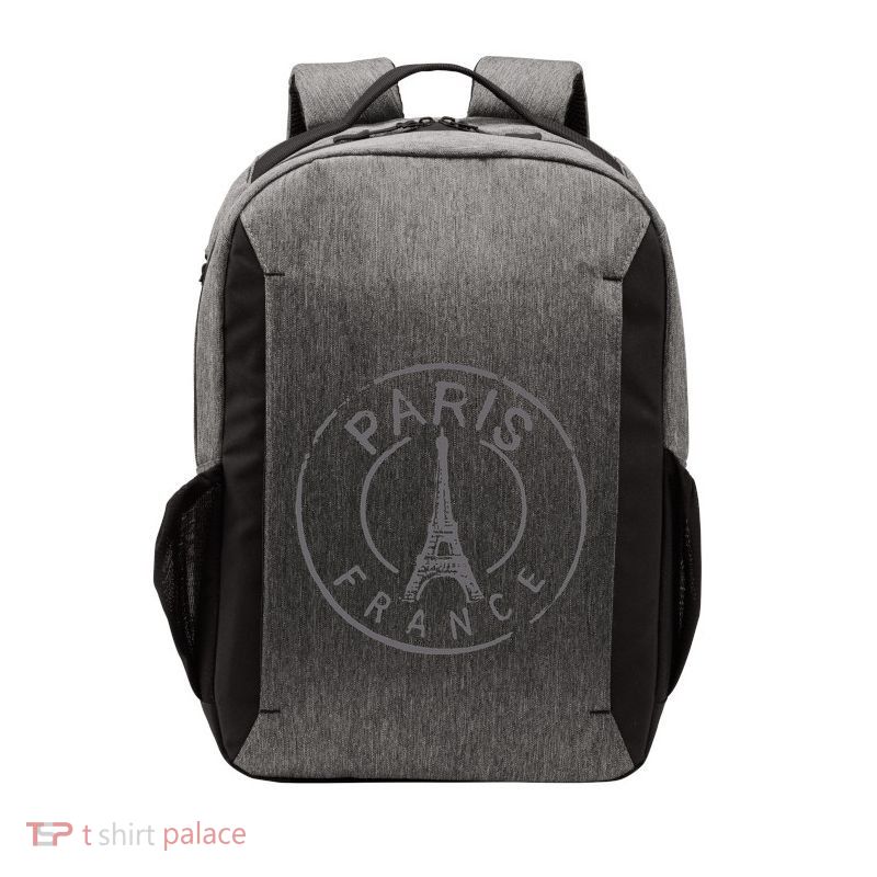 Retro Paris France Eiffel Tower Love Vector Backpack