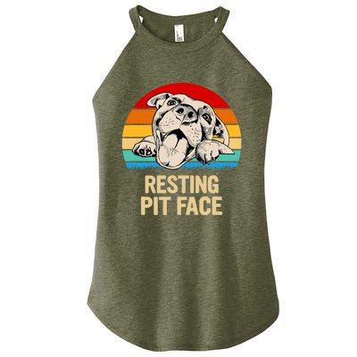 Resting Pit Face Women’s Perfect Tri Rocker Tank