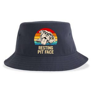 Resting Pit Face Sustainable Bucket Hat