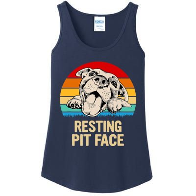 Resting Pit Face Ladies Essential Tank