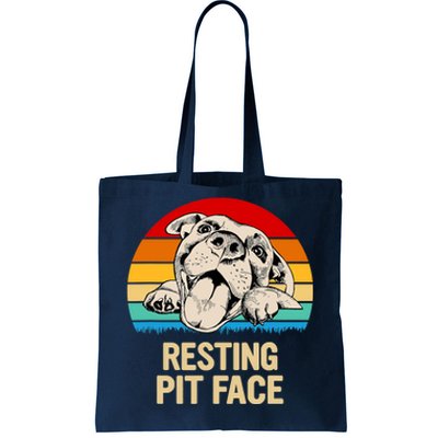 Resting Pit Face Tote Bag