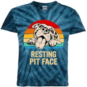 Resting Pit Face Kids Tie-Dye T-Shirt