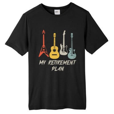 Retirement Plan For Guitar Players Retired Grandpa Dad Tall Fusion ChromaSoft Performance T-Shirt