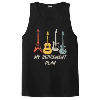 Retirement Plan For Guitar Players Retired Grandpa Dad PosiCharge Competitor Tank