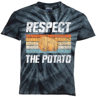 Respect Potato Funny Potatoes Vegetables Chips Eater Graphic Kids Tie-Dye T-Shirt