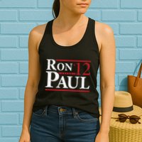 Ron Paul For President 2012 Retro Vintage Elections Womens Tank Top