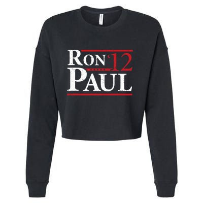Ron Paul For President 2012 Retro Vintage Elections Cropped Pullover Crew