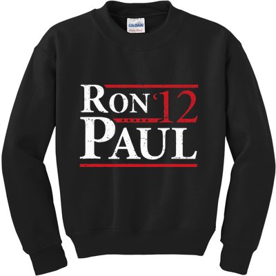 Ron Paul For President 2012 Retro Vintage Elections Kids Sweatshirt