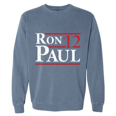 Ron Paul For President 2012 Retro Vintage Elections Garment-Dyed Sweatshirt