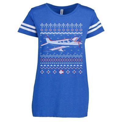 Rc Plane Flying Sports Club Aviation Aviator Ugly Christmas Gift Enza Ladies Jersey Football T-Shirt