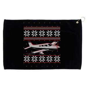 Rc Plane Flying Sports Pilot Ugly Christmas Sweater Style Gift Grommeted Golf Towel