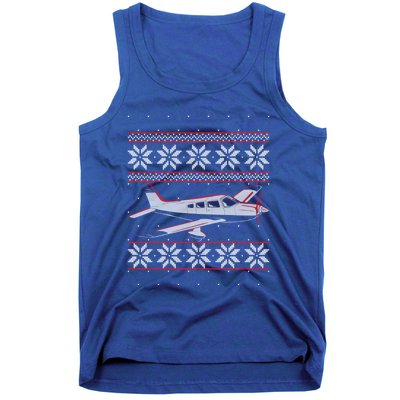 Rc Plane Flying Sports Pilot Ugly Christmas Sweater Style Gift Tank Top