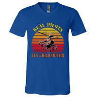 Real Pilots Fly Helicopter Air Force Academy Proud Usafa Mom Gift V-Neck T-Shirt