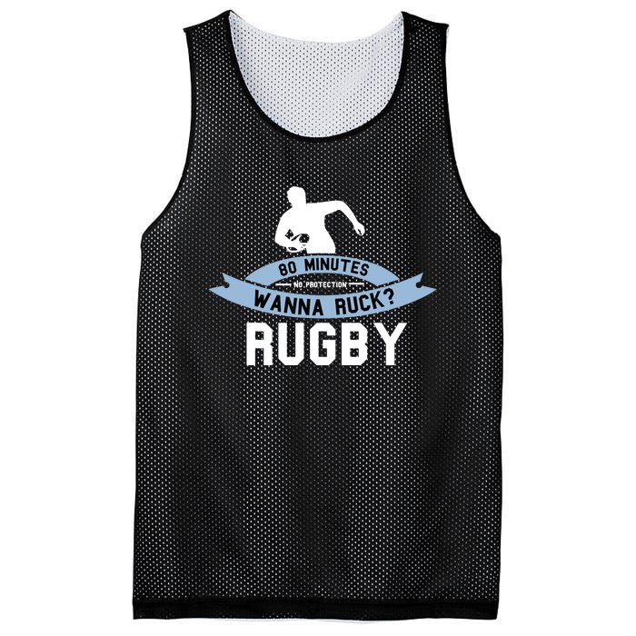 Rugby Player Funny Rugger Mesh Reversible Basketball Jersey Tank