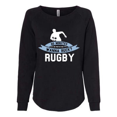 Rugby Player Funny Rugger Womens California Wash Sweatshirt