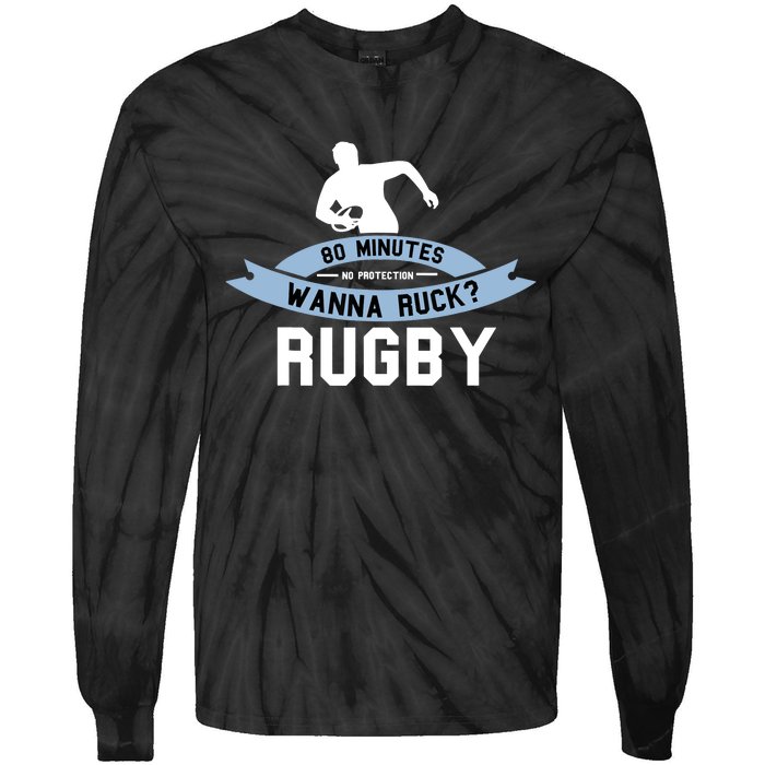 Rugby Player Funny Rugger Tie-Dye Long Sleeve Shirt