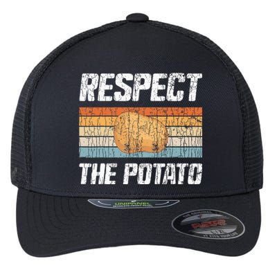 Respect Potato Funny Potatoes Vegetables Chips Eater Graphic Flexfit Unipanel Trucker Cap