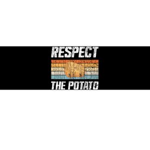 Respect Potato Funny Potatoes Vegetables Chips Eater Graphic Bumper Sticker