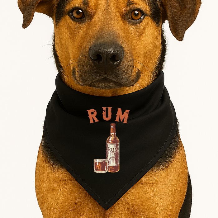 Rum PirateS Favorite Drink Alcoholic Beverage Rum USA-Made Doggie Bandana