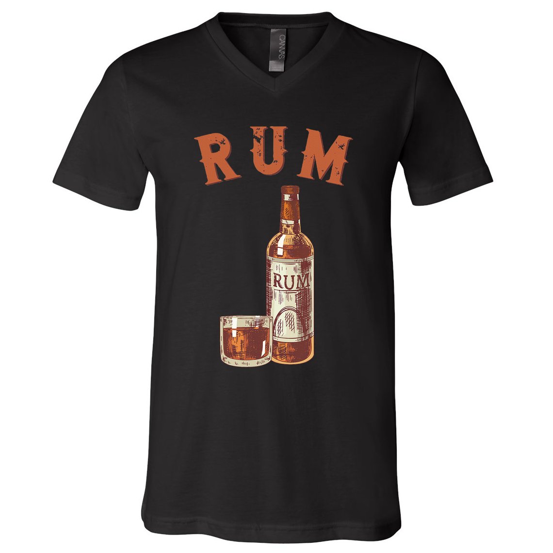 Rum PirateS Favorite Drink Alcoholic Beverage Rum V-Neck T-Shirt