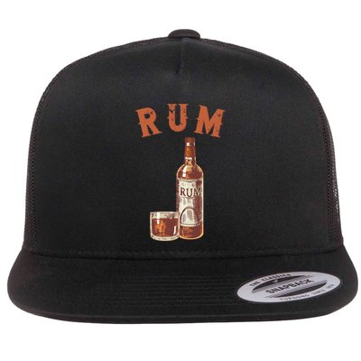 Rum PirateS Favorite Drink Alcoholic Beverage Rum Flatbill Hat