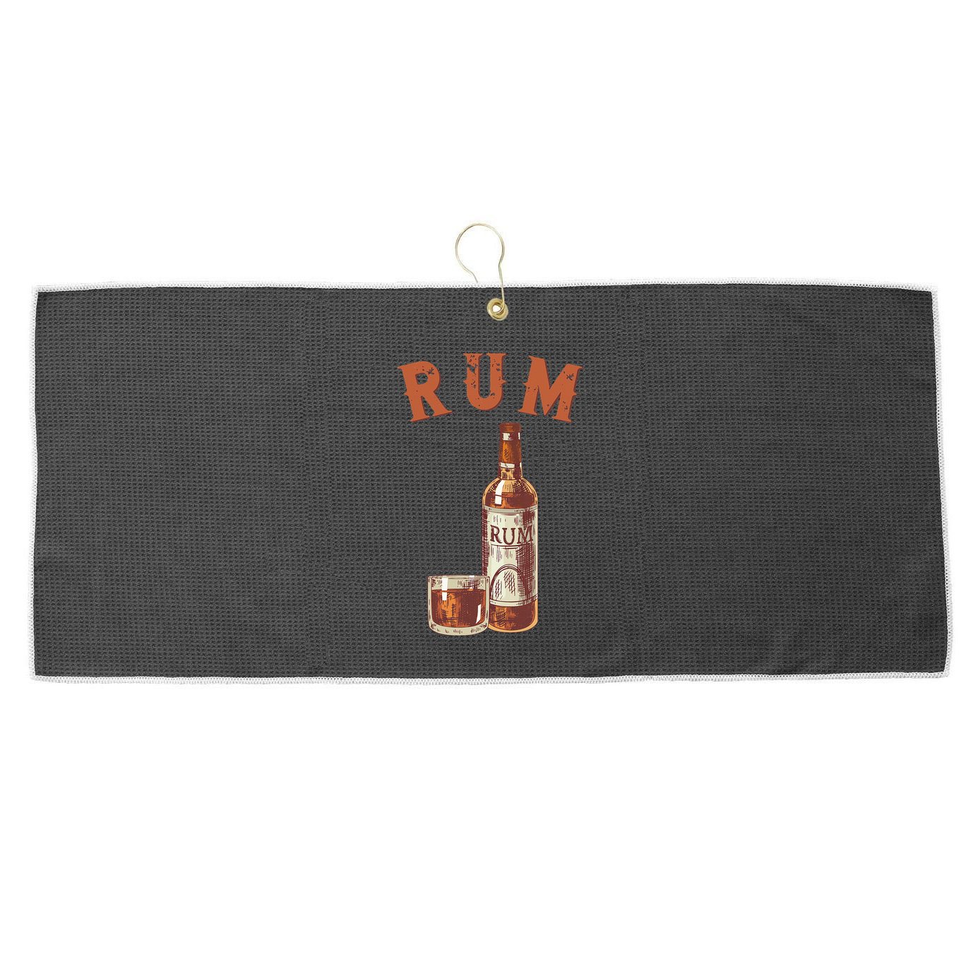 Rum PirateS Favorite Drink Alcoholic Beverage Rum Large Microfiber Waffle Golf Towel