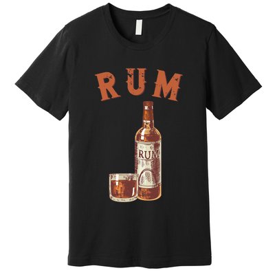 Rum PirateS Favorite Drink Alcoholic Beverage Rum Premium T-Shirt
