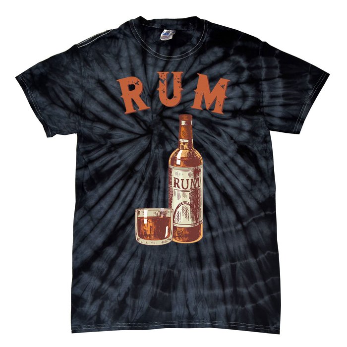 Rum PirateS Favorite Drink Alcoholic Beverage Rum Tie-Dye T-Shirt