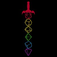 RPG Table Top Dice Sword Apron