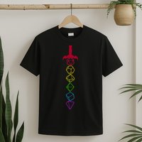 RPG Table Top Dice Sword T-Shirt