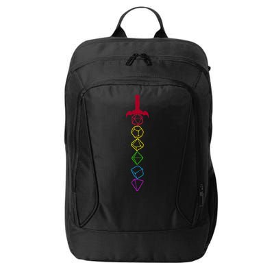 RPG Table Top Dice Sword City Backpack