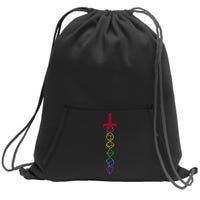 RPG Table Top Dice Sword Sweatshirt Cinch Pack Bag