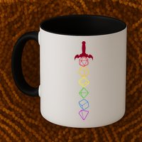 RPG Table Top Dice Sword Mug