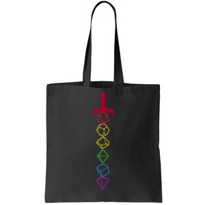 RPG Table Top Dice Sword Tote Bag