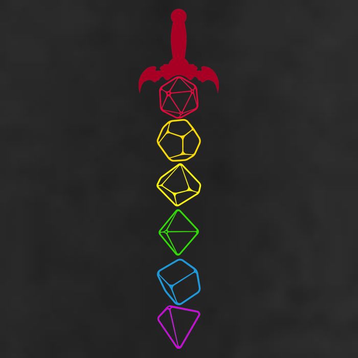 RPG Table Top Dice Sword Tumbler