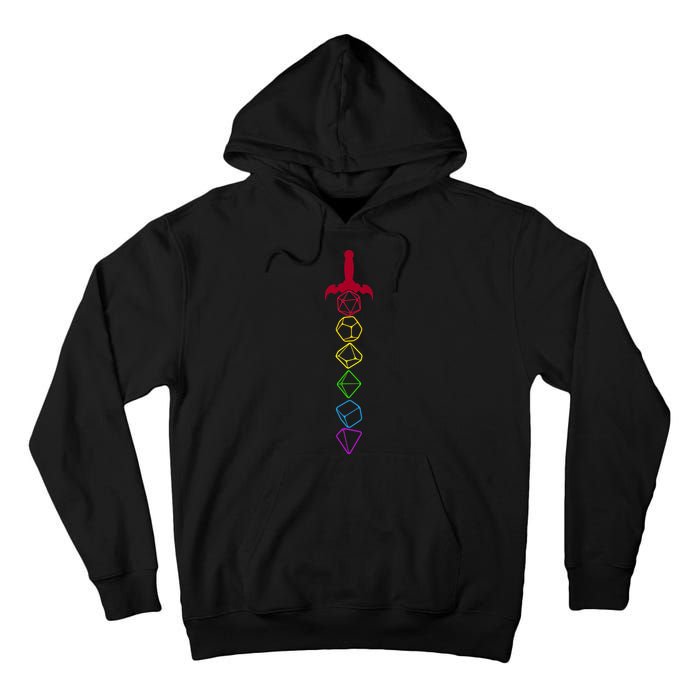 RPG Table Top Dice Sword Tall Hoodie