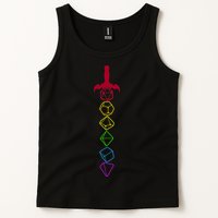 RPG Table Top Dice Sword Tank Top