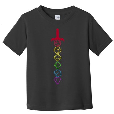 RPG Table Top Dice Sword Toddler T-Shirt