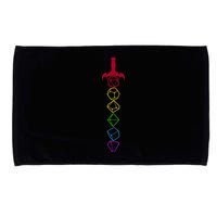 RPG Table Top Dice Sword Microfiber Hand Towel