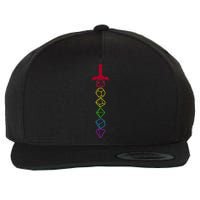 RPG Table Top Dice Sword Wool Snapback Cap
