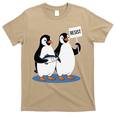 Resist Penguins Graphic We Stand With Penguins Activism T-Shirt