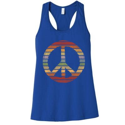 Retro Peace Great Gift Women's Racerback Tank