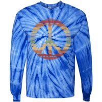 Retro Peace Great Gift Tie-Dye Long Sleeve Shirt