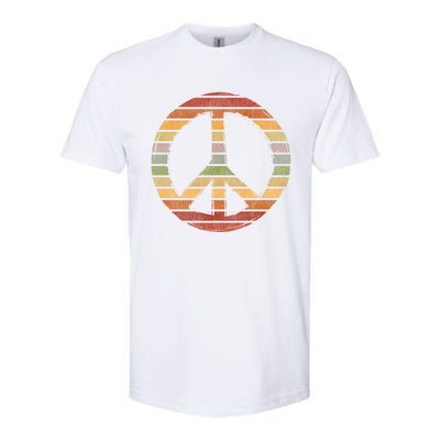 Retro Peace Great Gift Softstyle CVC T-Shirt