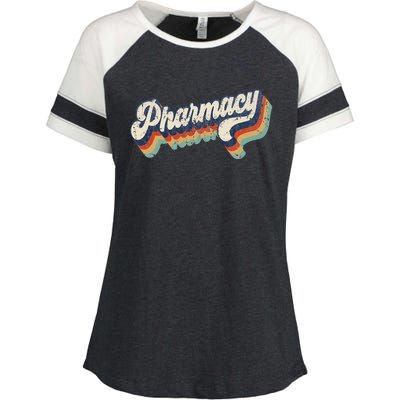 Retro Pharmacy Graduation Pharmacology School Grad Student Enza Ladies Jersey Colorblock Tee