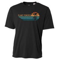 Retro Plants Graphic Vegetarian Vegan Plant Powered Cooling Performance Crew T-Shirt