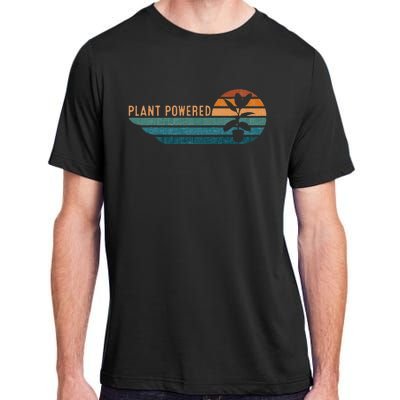 Retro Plants Graphic Vegetarian Vegan Plant Powered Adult ChromaSoft Performance T-Shirt