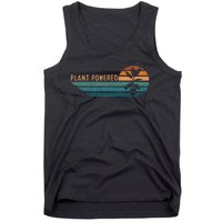 Retro Plants Graphic Vegetarian Vegan Plant Powered Tank Top