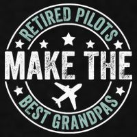 Retired Pilot Grandpa Copilot Airplane Captain Retirement Ladies PosiCharge Tri-Blend Wicking Tank